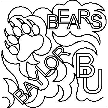 (image for) School Meander Baylor Bears-L03733* - Click Image to Close